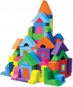 Конструктор мягкий, 258 деталей (Kribly Boo, 47097)